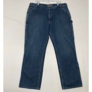 Carhartt Workwear Denim Jeans Size 42X32 Mens Relaxed Fit Work Pants Carpenter